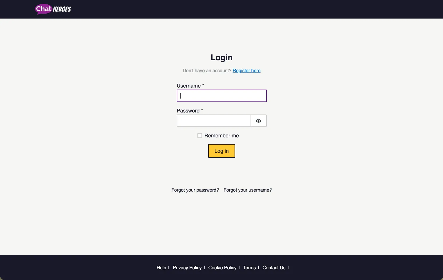 Chat Heroes website image