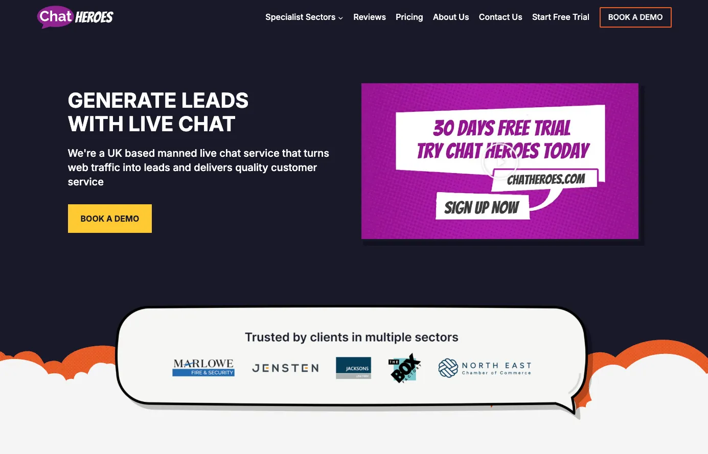 Chat Heroes website image